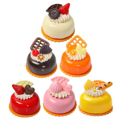 HEALSOPTHY 6 Stück Teiliges Realistische Kleine Dekokuchen Lebensmittelmodelle für Küche und Schaufenster Lebensechte Gefälschte Kunstvolle Dessert Deko für Zuhause und Party HEALSOPTHY 6 Stück Teiliges Realistische Kleine Dekokuchen Lebensmittelmodelle für Küche und Schaufenster Lebensechte Gefälschte Kunstvolle Dessert Deko für Zuhause und Party von HEALSOPTHY