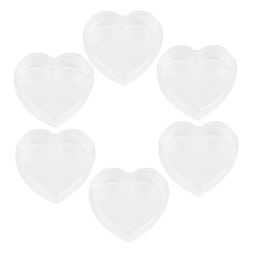 HEALSOPTHY Kleiner Herzförmige Aufbewahrungsbox für Puppenhaus 6 Stück Durchsichtige Miniaturbehälter aus Kunststoff für Spielzeug Dekoration und Zubehör HEALSOPTHY Kleiner Herzförmige Aufbewahrungsbox für Puppenhaus 6 Stück Durchsichtige Miniaturbehälter aus Kunststoff für Spielzeug Dekoration und Zubehör von HEALSOPTHY