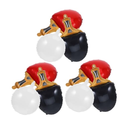 HEALSOPTHY 9 Stück Teiliges Tischtennis Ballon mit Roten und Schwarzen Schlägern Weißen Pingpong Bällen Wiederverwendbare Folienballons für Sportpartys Geburtstagsdeko und Vielseitige HEALSOPTHY 9 Stück Teiliges Tischtennis Ballon mit Roten und Schwarzen Schlägern Weißen Pingpong Bällen Wiederverwendbare Folienballons für Sportpartys Geburtstagsdeko und Vielseitige von HEALSOPTHY