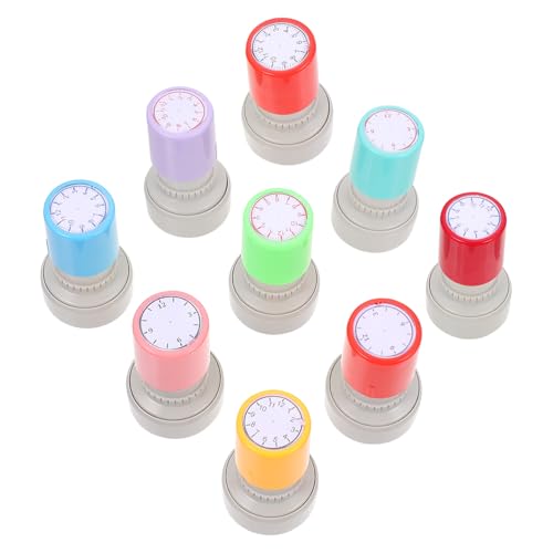 HEALSOPTHY 9 Stück Teiliges Uhrzeit Lernstempel für Runde Uhr Stempel mit Schwarzer Roter und Blauer Tinte Selbstlehrend für Unterricht Lernspiele und Kreative Zufällige Zufällige Farbe HEALSOPTHY 9 Stück Teiliges Uhrzeit Lernstempel für Runde Uhr Stempel mit Schwarzer Roter und Blauer Tinte Selbstlehrend für Unterricht Lernspiele und Kreative Zufällige Zufällige Farbe von HEALSOPTHY