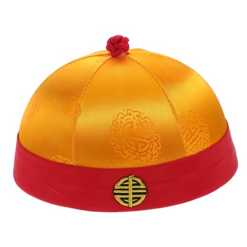 HEALSOPTHY Chinesischer Hut Für Junge Mädchen Lustige Cosplay Kopfbedeckung Traditioneller Asiatischer Hut Für Mottopartys Und Aufführungen Handgefertigte Antike Kostümmütze Mit Roten HEALSOPTHY Chinesischer Hut Für Junge Mädchen Lustige Cosplay Kopfbedeckung Traditioneller Asiatischer Hut Für Mottopartys Und Aufführungen Handgefertigte Antike Kostümmütze Mit Roten von HEALSOPTHY