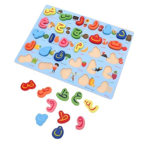 HEALSOPTHY Arabisches Alphabet Puzzle aus Holz Montessori Lernspielzeug für Vorschulkinder Buchstaben Zuordnungsspiel für Frühe Bildung Gedächtnistraining und Sprachförderung Tragbares HEALSOPTHY Arabisches Alphabet Puzzle aus Holz Montessori Lernspielzeug für Vorschulkinder Buchstaben Zuordnungsspiel für Frühe Bildung Gedächtnistraining und Sprachförderung Tragbares von HEALSOPTHY