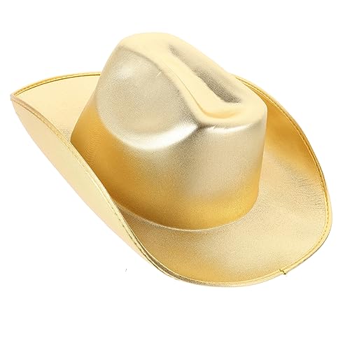 HEALSOPTHY Goldener Cowgirl Hut für Partys Glitzernde Western Kopfbedeckung für Damen und Herren für Cosplay Hochzeiten Halloween und Mottopartys HEALSOPTHY Goldener Cowgirl Hut für Partys Glitzernde Western Kopfbedeckung für Damen und Herren für Cosplay Hochzeiten Halloween und Mottopartys von HEALSOPTHY