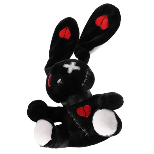 HEALSOPTHY Halloween Goth Kuscheltier Hase Plüsch Kaninchen Weiches Stofftier Dekoration Wohnzimmer Schlafzimmer HEALSOPTHY Halloween Goth Kuscheltier Hase Plüsch Kaninchen Weiches Stofftier Dekoration Wohnzimmer Schlafzimmer von HEALSOPTHY