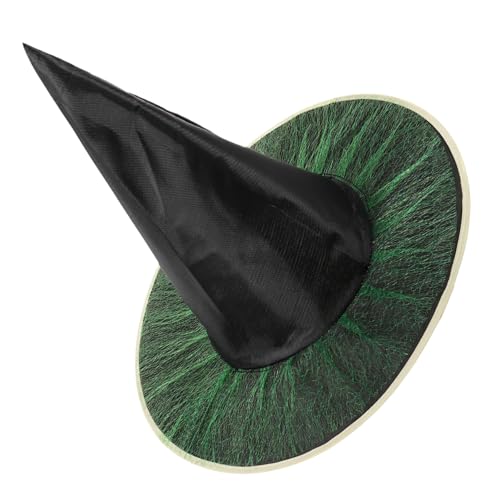HEALSOPTHY Halloween Hexenhut aus Oxfordstoff Eleganter Grüner Partyhut mit Steifem Rand Langlebiges Hexen Kostüm Accessoire für Halloween und Cosplay Partys HEALSOPTHY Halloween Hexenhut aus Oxfordstoff Eleganter Grüner Partyhut mit Steifem Rand Langlebiges Hexen Kostüm Accessoire für Halloween und Cosplay Partys von HEALSOPTHY