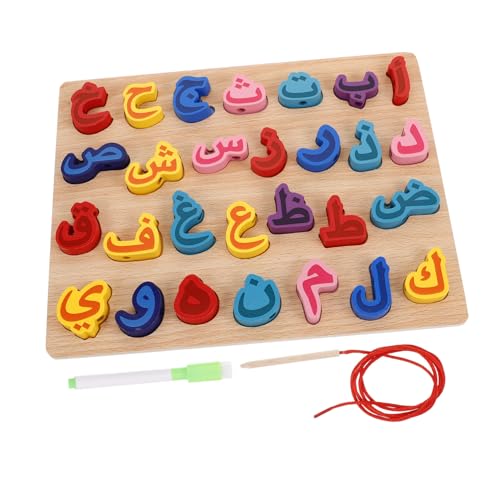 HEALSOPTHY Holz Alphabet Lernpuzzle Arabisch Doppelseitig Pädagogisch Sicher Langlebig für Vorschulkinder Kleinkinder Sprachentwicklung Montessori Interaktiv Eltern Junge Mädchen Spiel HEALSOPTHY Holz Alphabet Lernpuzzle Arabisch Doppelseitig Pädagogisch Sicher Langlebig für Vorschulkinder Kleinkinder Sprachentwicklung Montessori Interaktiv Eltern Junge Mädchen Spiel von HEALSOPTHY