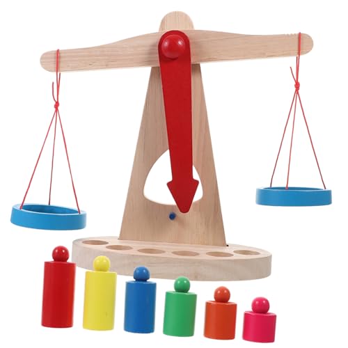 HEALSOPTHY Holz Balance Messgerät für Montessori Lernspielzeug zur Gewichtsbestimmung Wissenschaftliches Experiment Kognitiver Fähigkeiten und Zahlenverständnis HEALSOPTHY Holz Balance Messgerät für Montessori Lernspielzeug zur Gewichtsbestimmung Wissenschaftliches Experiment Kognitiver Fähigkeiten und Zahlenverständnis von HEALSOPTHY