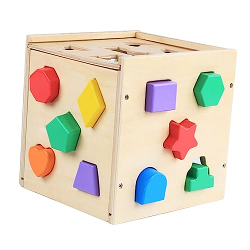 HEALSOPTHY Holzbausteine Mit Form-Matching-Spielzeug Matching-Block-Spielzeug Für Junge Mädchen Intelligenz-Spielzeug Und Lernspielzeug Aus Holz Für Früherziehung HEALSOPTHY Holzbausteine Mit Form-Matching-Spielzeug Matching-Block-Spielzeug Für Junge Mädchen Intelligenz-Spielzeug Und Lernspielzeug Aus Holz Für Früherziehung von HEALSOPTHY