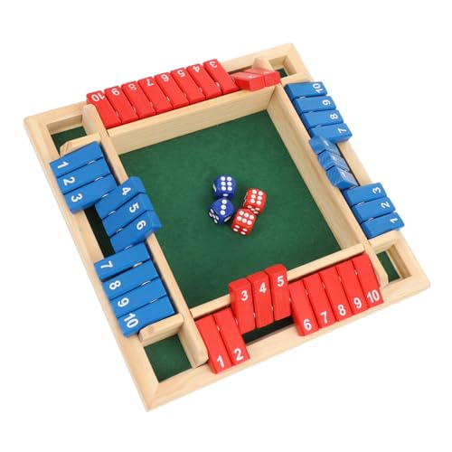 HEALSOPTHY Holz Würfelspiel Zahlen Brettspiel Lustiges Unterhaltungsspiel Partyspiel für Familie Freunde Interaktives Holzspiel für Zwei Spieler Partyspiel Zubehör HEALSOPTHY Holz Würfelspiel Zahlen Brettspiel Lustiges Unterhaltungsspiel Partyspiel für Familie Freunde Interaktives Holzspiel für Zwei Spieler Partyspiel Zubehör von HEALSOPTHY