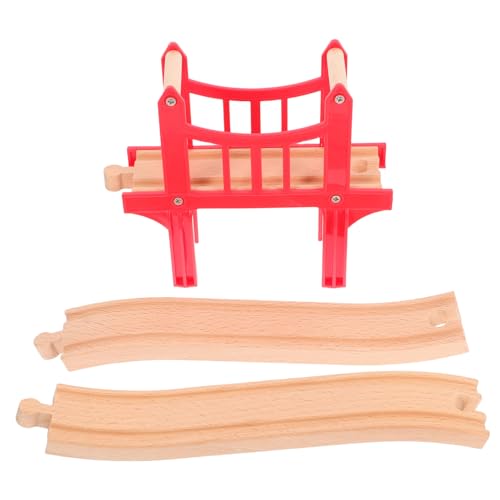 HEALSOPTHY Holzeisenbahn Zubehör mit Geraden Holzgleisen und Roter Brücke Kompatibel mit Thomas Zug Fördert Kreatives Flexible Gleiswechsel Robustes Holzspielzeug HEALSOPTHY Holzeisenbahn Zubehör mit Geraden Holzgleisen und Roter Brücke Kompatibel mit Thomas Zug Fördert Kreatives Flexible Gleiswechsel Robustes Holzspielzeug von HEALSOPTHY