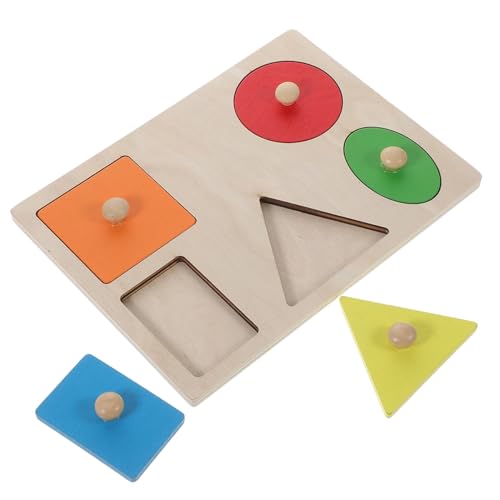 HEALSOPTHY Holzspielzeug Formen mit Knöpfen Lernspielzeug Montessori Pädagogisch Form Matching für Kleinkinder Kreativität und Denkvermögen HEALSOPTHY Holzspielzeug Formen mit Knöpfen Lernspielzeug Montessori Pädagogisch Form Matching für Kleinkinder Kreativität und Denkvermögen von HEALSOPTHY
