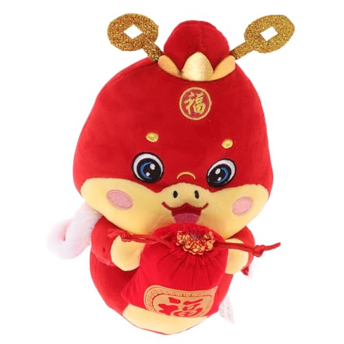 HEALSOPTHY Jahr der Schlange Plüschfigur Exklusives Chinesisches Neujahrsornament Tischdekoration Büro Glücksschlange Kuscheltier Lunar Year HEALSOPTHY Jahr der Schlange Plüschfigur Exklusives Chinesisches Neujahrsornament Tischdekoration Büro Glücksschlange Kuscheltier Lunar Year von HEALSOPTHY