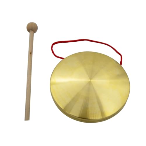 HEALSOPTHY Kupfer Gong Klein mit Schlägel Robustes Percussion Instrument für Musikspielzeug Kindergarten Bühnenrequisit Sensorisches Musikinstrument HEALSOPTHY Kupfer Gong Klein mit Schlägel Robustes Percussion Instrument für Musikspielzeug Kindergarten Bühnenrequisit Sensorisches Musikinstrument von HEALSOPTHY