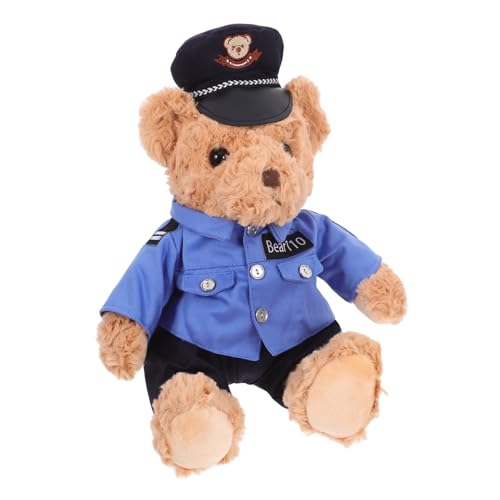 HEALSOPTHY Kuscheliges Kleines Bär Plüschtier aus Weichem Plüsch mit Uniform und Sitzend Niedliches Polizeispielzeug und Dekoratives Stofftier für Mädchenzimmer und Zuhause HEALSOPTHY Kuscheliges Kleines Bär Plüschtier aus Weichem Plüsch mit Uniform und Sitzend Niedliches Polizeispielzeug und Dekoratives Stofftier für Mädchenzimmer und Zuhause von HEALSOPTHY
