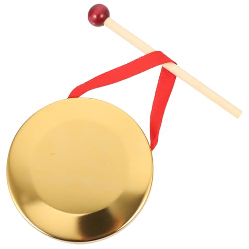 HEALSOPTHY Mini Kupfer Handgong mit Aufhängeseil Lauter Klang für Schulfestival Party Sportveranstaltungen Fördert Koordination Tragbares Percussion Instrument HEALSOPTHY Mini Kupfer Handgong mit Aufhängeseil Lauter Klang für Schulfestival Party Sportveranstaltungen Fördert Koordination Tragbares Percussion Instrument von HEALSOPTHY