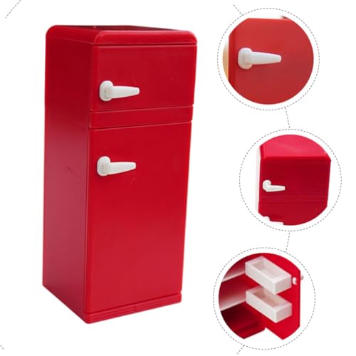 HEALSOPTHY Miniatur Puppenhaus Kühlschrank Deko Glatte Oberfläche Leichtes Kunststoffmaterial Kindgerechtes Lernspielzeug für Puppenhäuser und Mini Küchen HEALSOPTHY Miniatur Puppenhaus Kühlschrank Deko Glatte Oberfläche Leichtes Kunststoffmaterial Kindgerechtes Lernspielzeug für Puppenhäuser und Mini Küchen von HEALSOPTHY