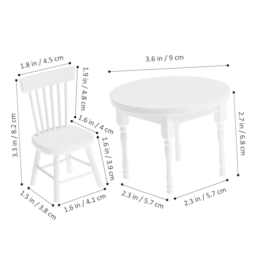 HEALSOPTHY Miniaturtisch Mit Stühlen Aus Holz Für Puppenhausmöbel Puppenhaus-couchtisch Und Mini-tischdekor Als Puppenhauszubehör Und Miniatur-landschaftsdekoration Passend Für HEALSOPTHY Miniaturtisch Mit Stühlen Aus Holz Für Puppenhausmöbel Puppenhaus-couchtisch Und Mini-tischdekor Als Puppenhauszubehör Und Miniatur-landschaftsdekoration Passend Für von HEALSOPTHY