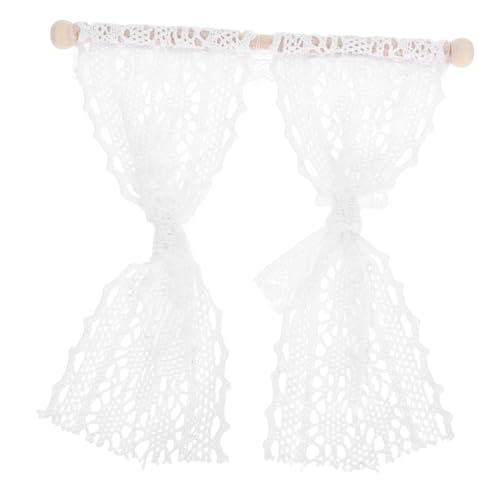 HEALSOPTHY Miniatur Vorhang für Puppenhaus Transparentes Mini Gardinen Dekoratives Mini Zimmerzubehör Filigraner Fenstervorhang für Puppenhausfenster DIY Bastelaccessoire HEALSOPTHY Miniatur Vorhang für Puppenhaus Transparentes Mini Gardinen Dekoratives Mini Zimmerzubehör Filigraner Fenstervorhang für Puppenhausfenster DIY Bastelaccessoire von HEALSOPTHY