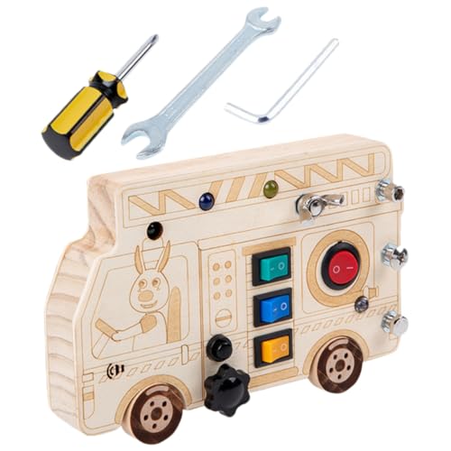 HEALSOPTHY Montessori Busy Board für Kleinkinder Jahre Holzspielzeug mit und Grünem Licht Simuliertes Lernspielzeug Feinmotorik Hand Auge Koordination und Verkehrserziehung HEALSOPTHY Montessori Busy Board für Kleinkinder Jahre Holzspielzeug mit und Grünem Licht Simuliertes Lernspielzeug Feinmotorik Hand Auge Koordination und Verkehrserziehung von HEALSOPTHY