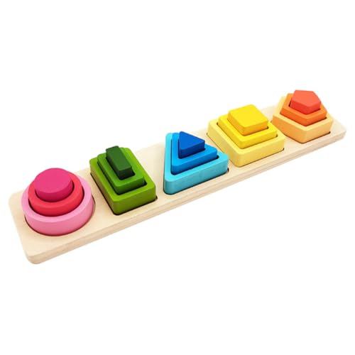 HEALSOPTHY Montessori Holzspielzeug für Kleinkinder Pädagogisches Geometrisches Sortierspiel Farbverlaufendes Steckspiel zur Feinmotorik Farb und Formerkennung Logisches Denken Geeignet für HEALSOPTHY Montessori Holzspielzeug für Kleinkinder Pädagogisches Geometrisches Sortierspiel Farbverlaufendes Steckspiel zur Feinmotorik Farb und Formerkennung Logisches Denken Geeignet für von HEALSOPTHY