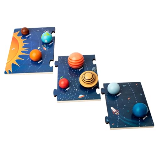 HEALSOPTHY Montessori Sonnensystem Holzpuzzle für Jahre Kognitives Lernspielzeug zur Planeten Farberkennung Fördert Kreativität und Praktische Fähigkeiten HEALSOPTHY Montessori Sonnensystem Holzpuzzle für Jahre Kognitives Lernspielzeug zur Planeten Farberkennung Fördert Kreativität und Praktische Fähigkeiten von HEALSOPTHY