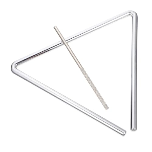 HEALSOPTHY Musikalisches Dreieck Metall Percussion Instrument für Leicht Tragbar mit Klarem für Musiklernen und Kreative Geeignet HEALSOPTHY Musikalisches Dreieck Metall Percussion Instrument für Leicht Tragbar mit Klarem für Musiklernen und Kreative Geeignet von HEALSOPTHY