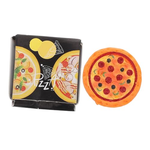 HEALSOPTHY Realistische Mini Pizza im Puppenhaus Lebensmittelmodell Detailgetreu Gefertigt Miniatur Takeout Pizza in Box für DIY Basteln und Puppenhaus Dekoration Schwarzes HEALSOPTHY Realistische Mini Pizza im Puppenhaus Lebensmittelmodell Detailgetreu Gefertigt Miniatur Takeout Pizza in Box für DIY Basteln und Puppenhaus Dekoration Schwarzes von HEALSOPTHY