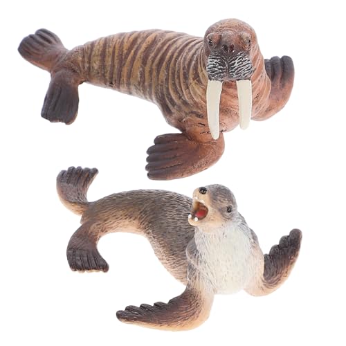 HEALSOPTHY Realistisches Teiliges Meerestiere Seelöwe Walross Simulation Tiermodell Kleine Figuren Dekoration Aquarium Lernspielzeug für Sammler HEALSOPTHY Realistisches Teiliges Meerestiere Seelöwe Walross Simulation Tiermodell Kleine Figuren Dekoration Aquarium Lernspielzeug für Sammler von HEALSOPTHY