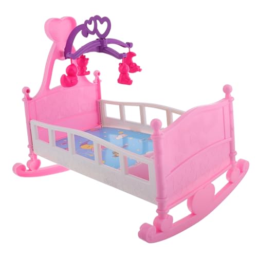 HEALSOPTHY Miniatur Puppenbett Mit Schaukel-Funktion Realistisches Spielzeug Für Kreatives Rollenspiel Und Fantasievolles Im Kinderzimmer Für Puppen Und Rollenspiele HEALSOPTHY Miniatur Puppenbett Mit Schaukel-Funktion Realistisches Spielzeug Für Kreatives Rollenspiel Und Fantasievolles Im Kinderzimmer Für Puppen Und Rollenspiele von HEALSOPTHY