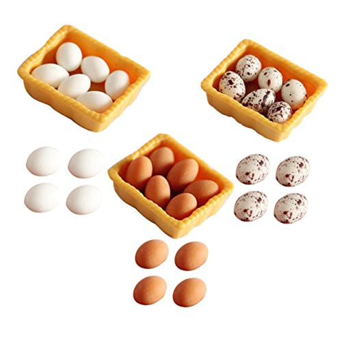 HEALSOPTHY Simulation Mini Eier Box mit Realistischen Mini Eiern Weiß und Gefleckt Puppenhaus Deko Küchenzubehör Miniatur Haushalt Requisiten und Basteln HEALSOPTHY Simulation Mini Eier Box mit Realistischen Mini Eiern Weiß und Gefleckt Puppenhaus Deko Küchenzubehör Miniatur Haushalt Requisiten und Basteln von HEALSOPTHY