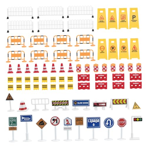HEALSOPTHY Simuliertes Verkehrsschild DIY Verkehrsbarriere Lernspielzeug mit Realistischen Warnschildern für Frühkindliche Bildung und Outdoor spaß HEALSOPTHY Simuliertes Verkehrsschild DIY Verkehrsbarriere Lernspielzeug mit Realistischen Warnschildern für Frühkindliche Bildung und Outdoor spaß von HEALSOPTHY