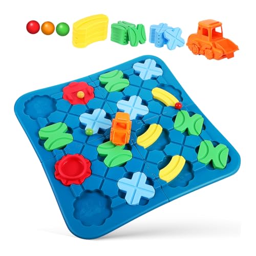 HEALSOPTHY Stem Puzzles Intelligentes Straßenbauspielzeug mit Kunststoff Maze Board für Kleinkinder Jahre Fördert Logisches Kreativität und Rätselspaß im Vorschulalter HEALSOPTHY Stem Puzzles Intelligentes Straßenbauspielzeug mit Kunststoff Maze Board für Kleinkinder Jahre Fördert Logisches Kreativität und Rätselspaß im Vorschulalter von HEALSOPTHY