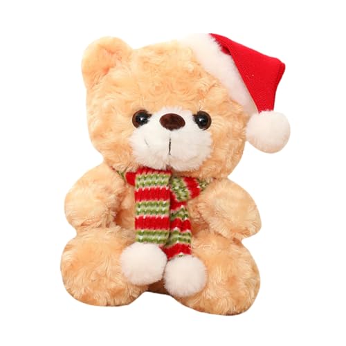 HEALSOPTHY Weicher Plüschbär Weihnachtsdeko Kuscheltier Tischornament Festliche Geschenkidee für Mädchen Jungen Wohnzimmer HEALSOPTHY Weicher Plüschbär Weihnachtsdeko Kuscheltier Tischornament Festliche Geschenkidee für Mädchen Jungen Wohnzimmer von HEALSOPTHY