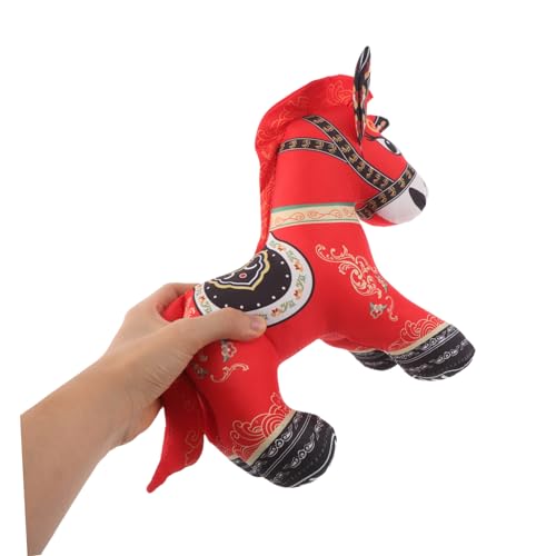 HEALSOPTHY Weiches Plüschpferd Chinesisches Tierkreiszeichen Pferd Kuscheltier Glücksbringer Stofftier Maskottchen Geschenk für Dekoration zum Chinesischen Neujahr HEALSOPTHY Weiches Plüschpferd Chinesisches Tierkreiszeichen Pferd Kuscheltier Glücksbringer Stofftier Maskottchen Geschenk für Dekoration zum Chinesischen Neujahr von HEALSOPTHY