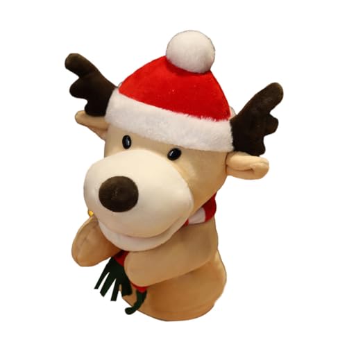 HEALSOPTHY Weihnachtliche Handpuppe Plüsch Rentier Fingerpuppe Kuscheltier Weicher Kreatives Lernspielzeug Eltern Junge Mädchen Interaktiv HEALSOPTHY Weihnachtliche Handpuppe Plüsch Rentier Fingerpuppe Kuscheltier Weicher Kreatives Lernspielzeug Eltern Junge Mädchen Interaktiv von HEALSOPTHY