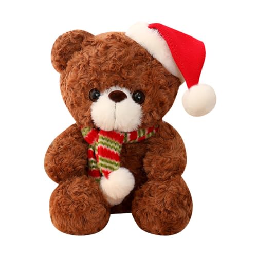 HEALSOPTHY Weihnachtlicher Plüschbär Kuscheliges Plüschtier Dekorationsspielzeug Weiche Baumwolle Festliche Tisch und Wohnraumdekoration für Weihnachtsfeier HEALSOPTHY Weihnachtlicher Plüschbär Kuscheliges Plüschtier Dekorationsspielzeug Weiche Baumwolle Festliche Tisch und Wohnraumdekoration für Weihnachtsfeier von HEALSOPTHY