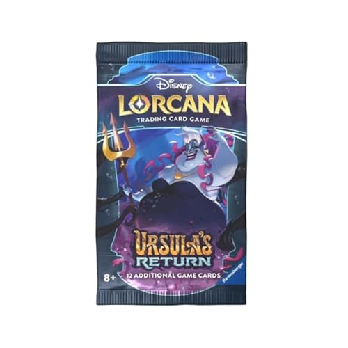 1x Disney Lorcana Chapter 4: URSULAS Return Booster - 1 Booster a 12 Karten - ENGLISCH + Heartforcards® Versandschutz von HEART FOR CARDS