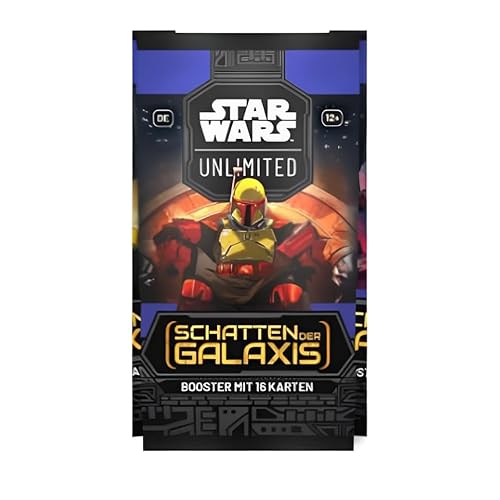 1x Star Wars: Unlimited Booster – Schatten der Galaxis - 1 Booster - mit je 9 Karten - DEUTSCH + Heartforcards® Versandschutz von HEART FOR CARDS