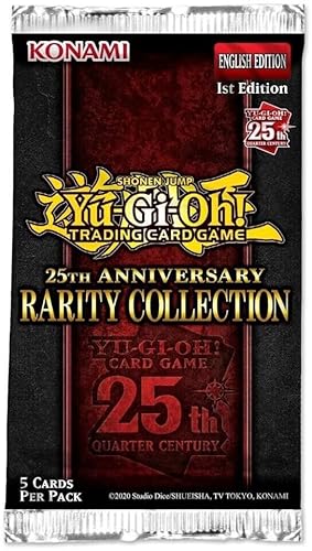 1x Yugioh! 25th Anniversary Rarity Collection 1-1x Booster - mit 5 zufälligen Karten - ENGLISCH + Heartforcards Versandschutz von HEART FOR CARDS