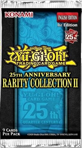 1x Yugioh! 25th Anniversary Rarity Collection 2-1x Booster - mit 9 zufälligen Karten - ENGLISCH + Heartforcards Versandschutz von HEART FOR CARDS