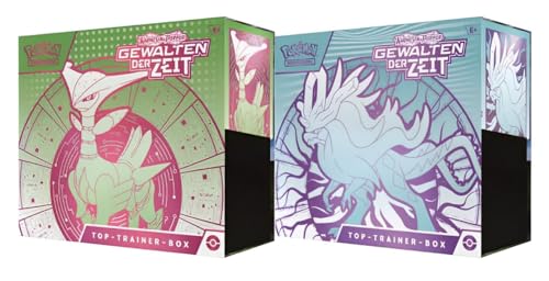 2X Gewalten der Zeit - Top Trainer Boxen - Deutsch - Beide Editionen mit Windewoge & Eisenblatt insgesamt 18 Booster und 2 seltenen Promo-Karten + Heartforcards® Versandschutz von HEART FOR CARDS