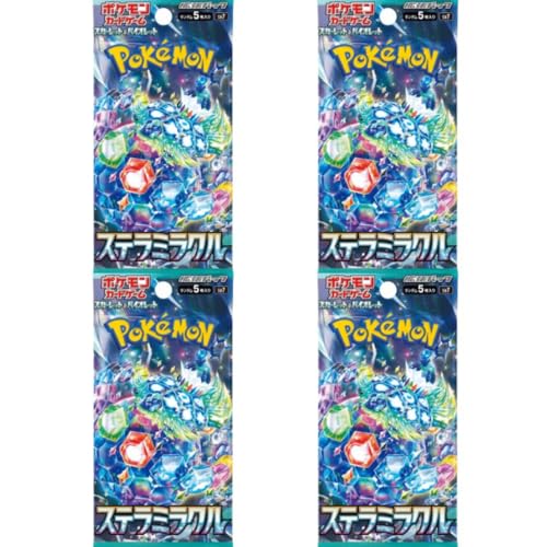 4X Pokemon Stellar Miracle Sv7 Booster - mit 4 Booster a 5 Karten - JAPANISCH + Heartforcards® Versandschutz von HEART FOR CARDS