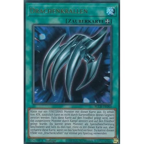 BLCR-DE003 - Drachenkrallen - DEUTSCH - Battles of Legend: Crystal Revenge + Heartforcards ® Toploader von HEART FOR CARDS