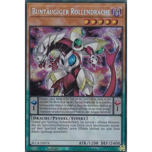 BLCR-DE074 - Buntäugiger Rollendrache - DEUTSCH - Battles of Legend: Crystal Revenge + Heartforcards ® Toploader von HEART FOR CARDS