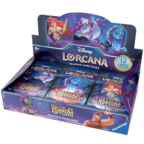 Disney Lorcana Chapter 4: URSULAS Return Display- 24 Booster a 12 Karten - ENGLISCH + Heartforcards® Versandschutz von HEART FOR CARDS