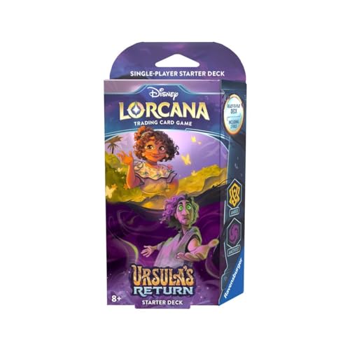 Disney Lorcana Starter Deck Chapter 4: URSULAS Return : Amber & Amethyst - ENGLISCH + Heartforcards® Versandschutz von HEART FOR CARDS