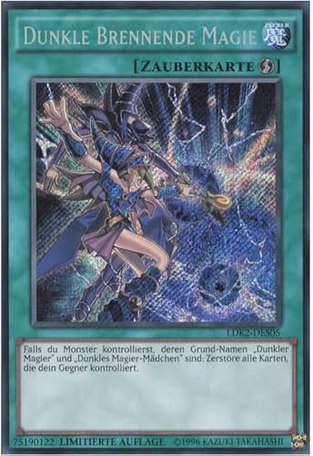 Dunkle Brennende Magie LDK2-DES05 - Secret Rare - Sammlerstück Einzelkarten + Heartforcards® Versandschutz von HEART FOR CARDS