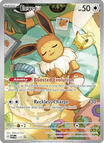 Evoli SVP173 | Prismatische Entwicklungen | Einzelkarte Promo Near Mint | DEUTSCH + Heartforcards® Versandschutz von HEART FOR CARDS