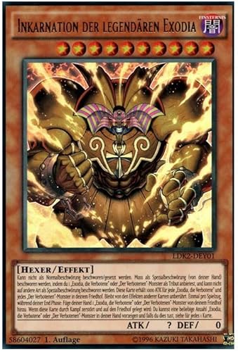 Inkarnation der legendären Exodia LDK2-DEY01 - Ultra Rare - Sammlerstück Einzelkarten + Heartforcards® Versandschutz von HEART FOR CARDS