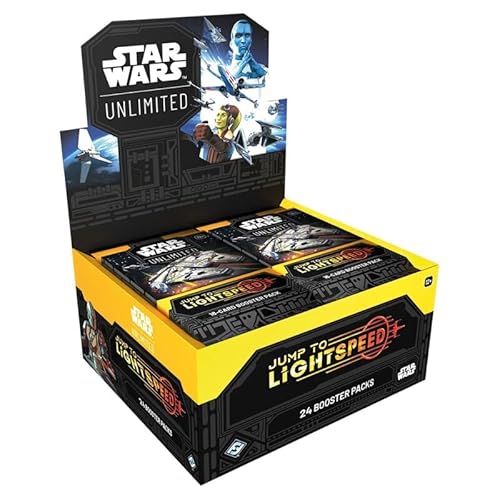 Jump to Lightspeed Star Wars: Unlimited | Booster Display (24 Booster) | 4. Set mit epischen Weltraumschlachten | Englisch | Mit Heartforcards® Versandschutz von HEART FOR CARDS